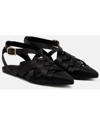 Loro Piana - Silene Satin Sandals - Lyst