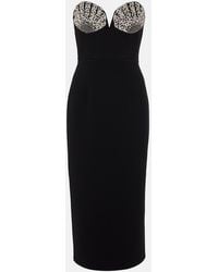 Rebecca Vallance - Cordelia Embellished Midi Dress - Lyst