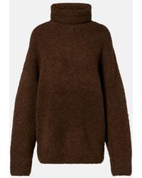 TOTEME - Alpaca And Wool-Blend Boucle Turtleneck Sweater - Lyst