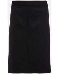 The Row - Benson Wool-blend Midi Skirt - Lyst