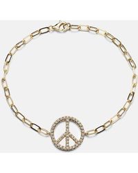 Roxanne First - Peace Out 14Kt Bracelet With Diamonds - Lyst