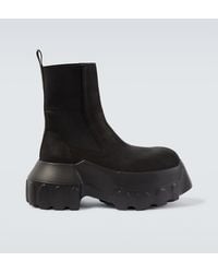 Rick Owens - Beatle Mega Tractors Leather Chelsea Boots - Lyst