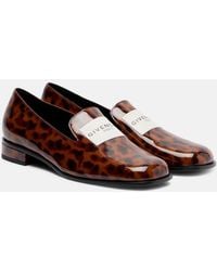 Givenchy - Logo Patent Leather Loafers - Lyst