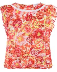Poupette Exclusive To Mytheresa – Printed Top - Red