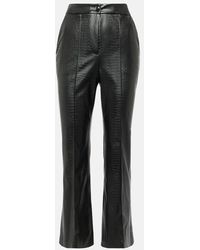 Max Mara - Queva Faux Leather Flared Pants - Lyst