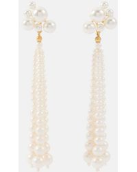 Jennifer Behr - Charlena Drop Earrings With Pearls - Lyst