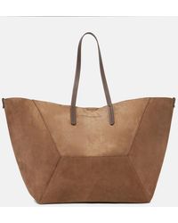 Brunello Cucinelli - Bc Duo Large Suede Tote Bag - Lyst