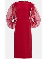 Altuzarra - Danielle Silk Cady Midi Dress - Lyst