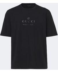 Gucci - Printed Cotton-Blend Jersey T-Shirt - Lyst