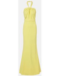 Elie Saab - Halterneck Cady Gown - Lyst
