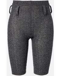 Prada - Knitted Wool And Cashmere Shorts - Lyst