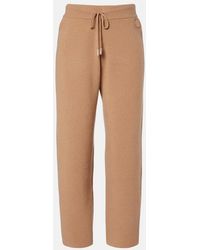 Moncler - Wool And Cashmere Sweatpants - Lyst