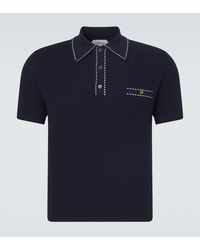 Versace - Cotton Polo Sweater - Lyst