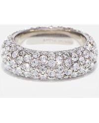 AMINA MUADDI - Cameron Crystal-embellished Ring - Lyst