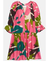 Velvet - Tracy Cotton And Silk Minidress - Lyst
