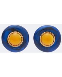 Saint Laurent - Embellished Clip-On Earrings - Lyst