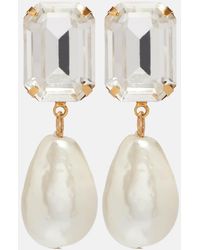 Jennifer Behr - Liana-Plated Drop Earrings - Lyst