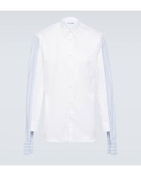 Comme des Garçons - Striped Cotton Poplin Shirt - Lyst
