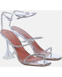 AMINA MUADDI - Gilda Embellished Pvc Sandals - Lyst