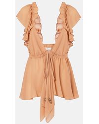 Chloé - Silk Gathered Cami Top - Lyst