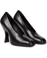 The Row Jade Leather Pumps - Black