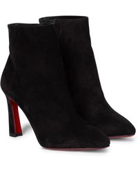 red bottom shoes booties