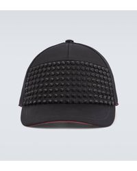 Christian Louboutin - Casquette Enky Spikes en toile - Lyst