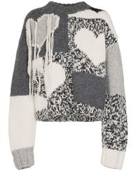 JOSEPH - Intarsia Wool-blend Sweater - Lyst