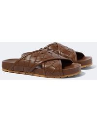 Bottega Veneta - Tarik Intrecciato Leather Sandals - Lyst