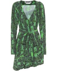 ROTATE BIRGER CHRISTENSEN Bedrucktes Wickelkleid Nancy - Grün