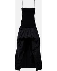 Stella McCartney - Asymmetric Crepe And Jersey Gown - Lyst