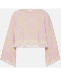 Zimmermann - Logo Towelling Cropped Top - Lyst