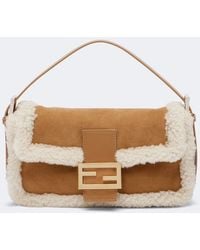 Fendi - Baguette 26424 Small Suede Shoulder Bag - Lyst