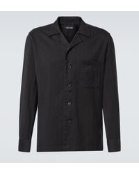 Tom Ford - Striped Cotton And Silk Shirt - Lyst