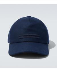 ZEGNA - Bestickte Baseballcap Aus Baumwolle - Lyst