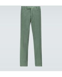 Etro Wide-leg Corduroy Trousers - Green