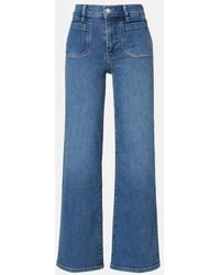 FRAME - Le Slim Palazzo Wide-Leg Jeans - Lyst