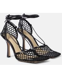 Bottega Veneta - Stretch Leather-Trimmed Mesh Pumps - Lyst