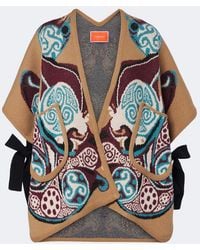 La DoubleJ - Alchemy Jacquard Wool Cape - Lyst