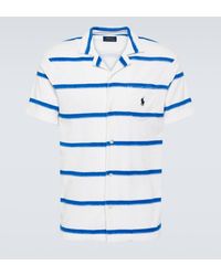 Polo Ralph Lauren - Striped Cotton-blend Polo Shirt - Lyst