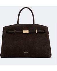DeMellier - Hudson Midi Suede Tote Bag - Lyst