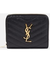 Saint Laurent - Cassandre Matelassé Wallet - Lyst