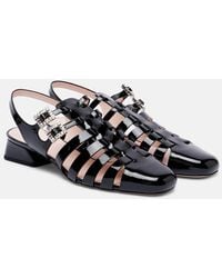 Roger Vivier - Mini Tres Vivier 25 Patent Leather Sandals - Lyst