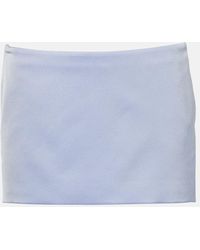 Alex Perry - Low-Rise Satin Crepe Miniskirt - Lyst