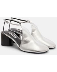 Jil Sander - Metallic Leather Pumps - Lyst