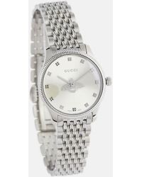 Gucci - Ya1265019 G-timeless Slim Stainless Steel Watch - Lyst