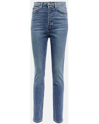 RE/DONE - Jeans skinny '90s a vita molto alta - Lyst