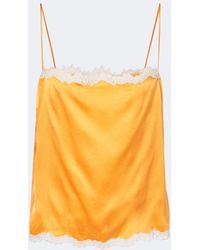 Doen - Loure Lace-Trimmed Silk Satin Camisole - Lyst