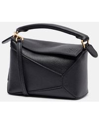 Loewe - Puzzle Edge Mini Leather Top-Handle Bag - Lyst