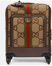 Gucci Jumbo GG Small Carry-on Suitcase - Brown